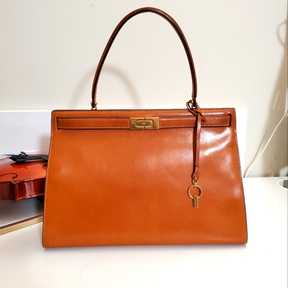 SOLD - RARE Tory Burch - Large Lee Radziwill Natural Vachetta - Runway Item - Picture 1 of 16